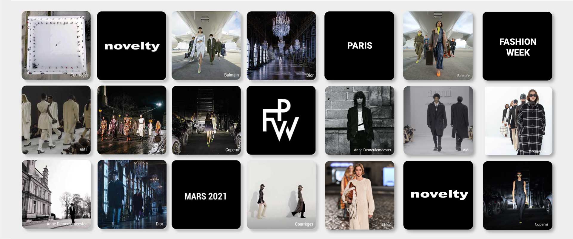 Alternative text - Fashion Week Paris | Mars 2021
