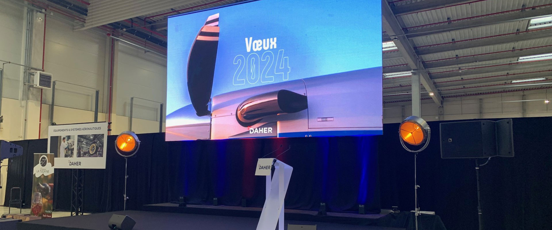 Alternative text - Novelty Occitanie à la technique des voeux 2024 de DAHER