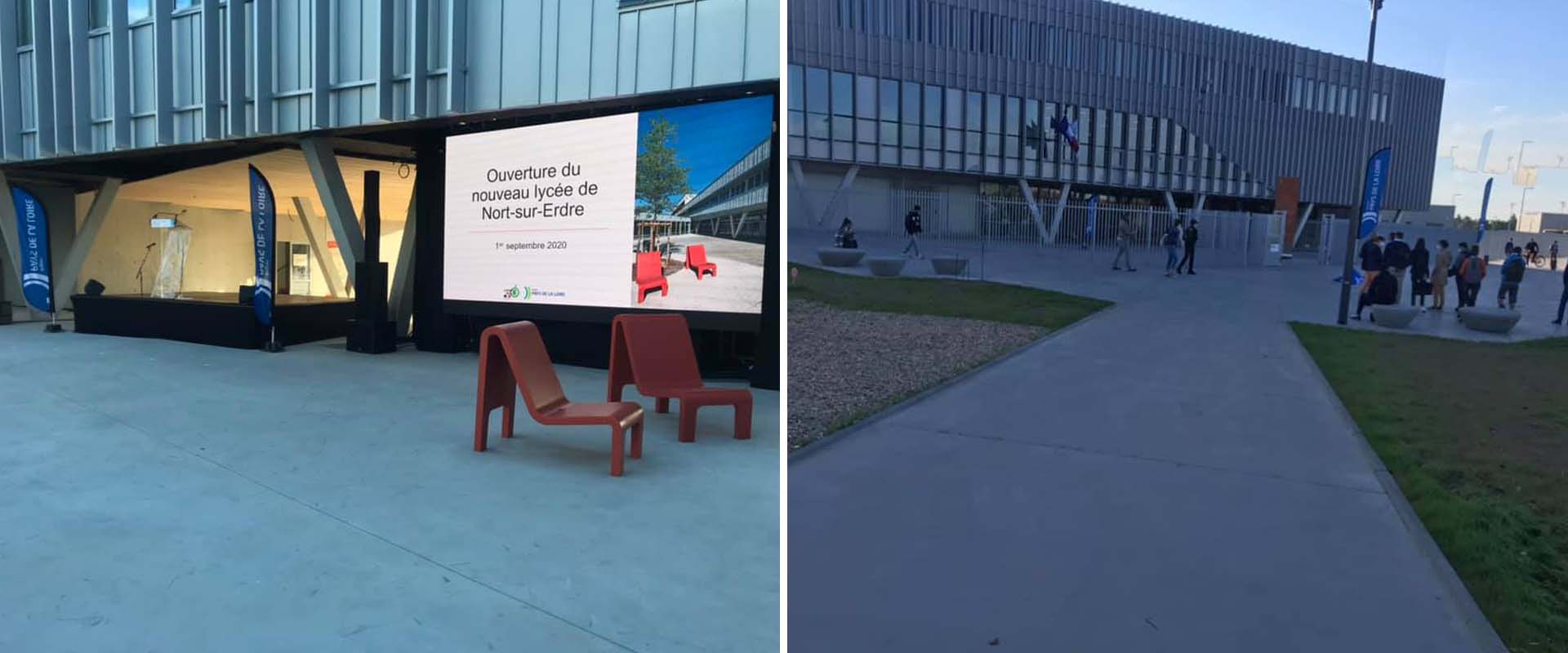 Alternative text - Inauguration du nouveau Lycée de Nort sur Erdre avec Novelty Grand Ouest